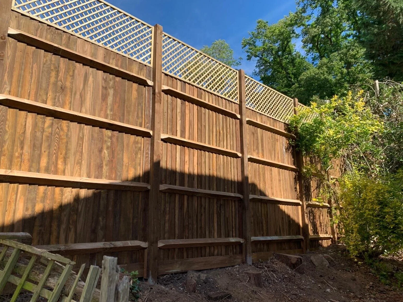 Timber fencing installed at a Windsor property