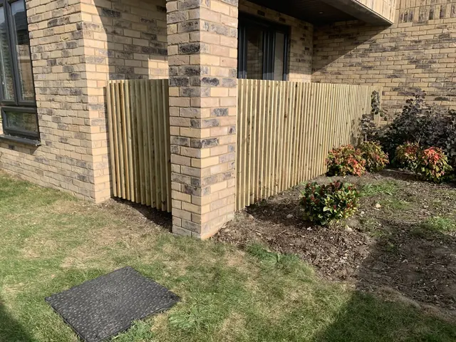 Timber picket fencing
