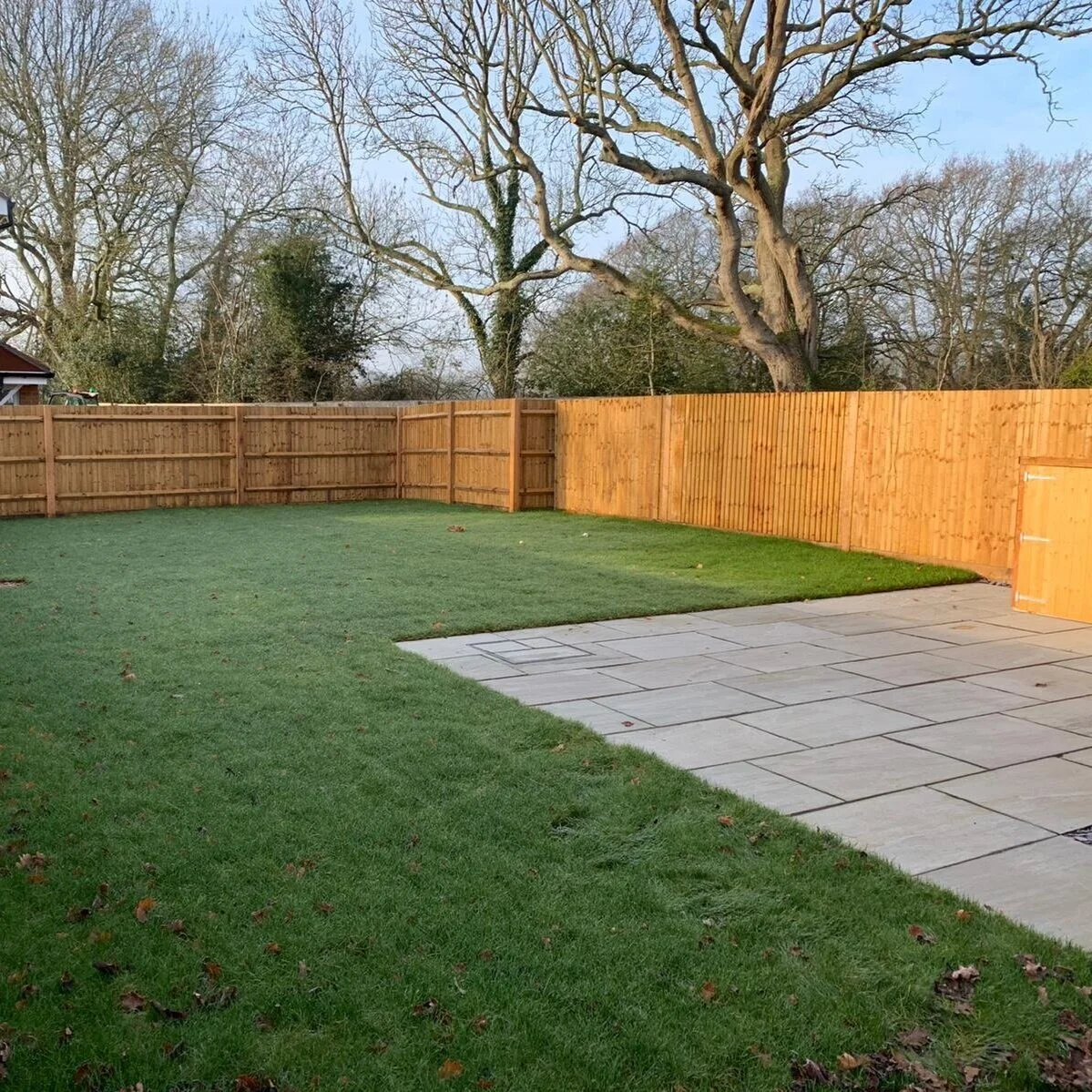 Residential fencing installed at a Windsor home