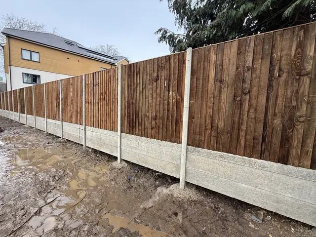 Garden fencing installation