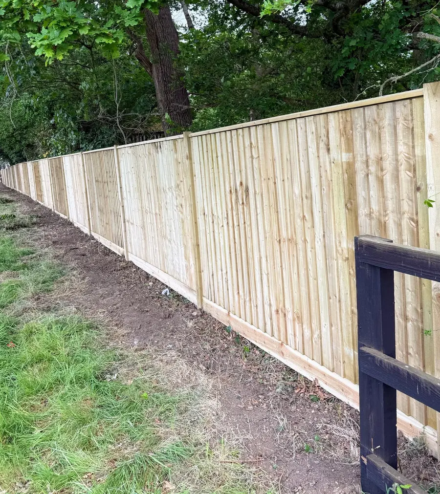 Close Board with Counter Rail & Capping fencing