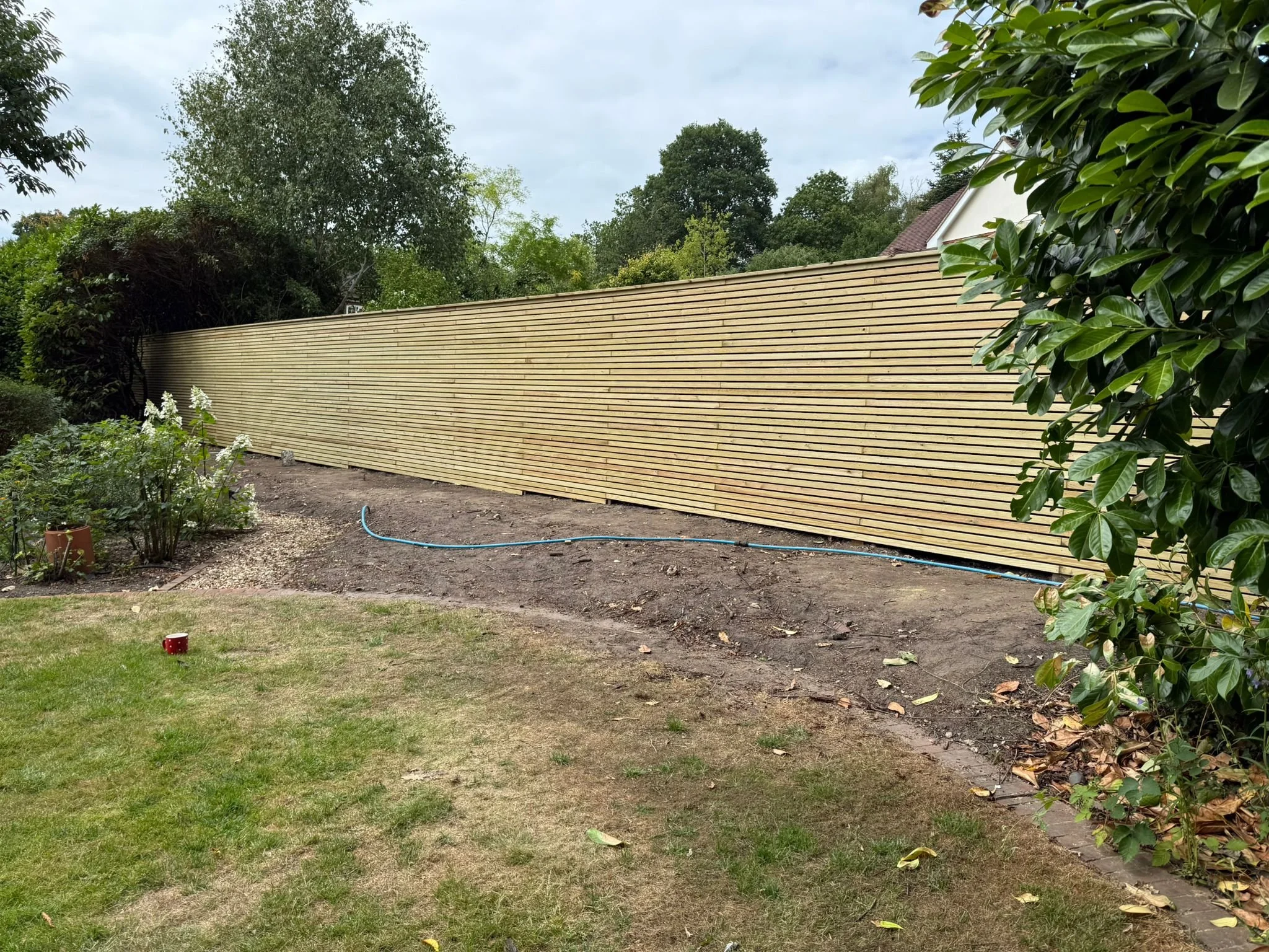 Garden fence panel run — recent 1st 4 Fencing project near Bracknell