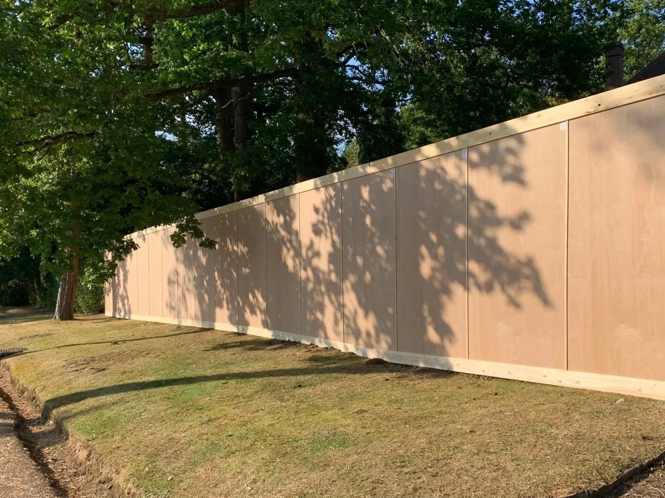 Residential fencing installed at a Farnham home