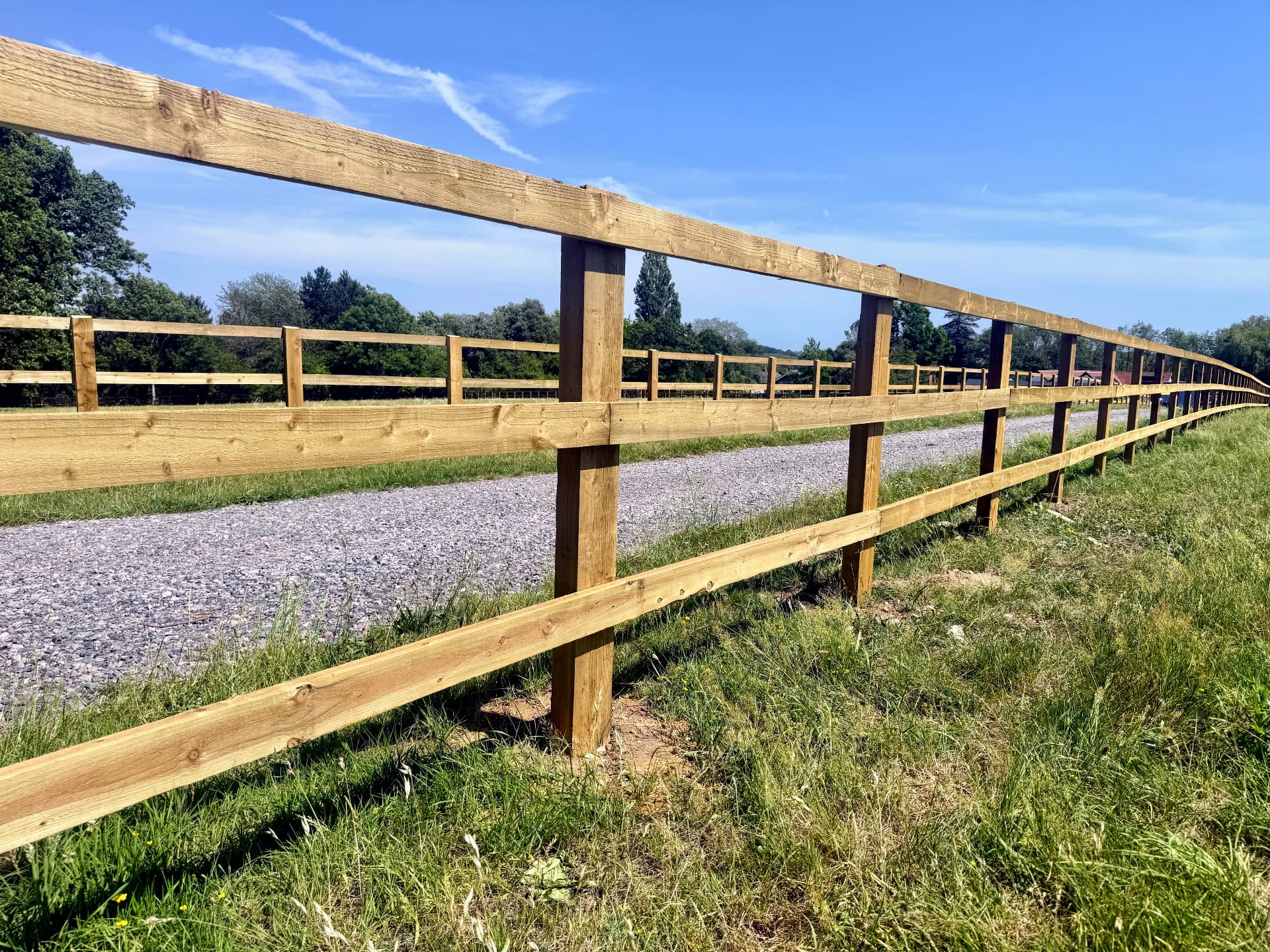Post-and-rail paddock fencing installed near Aldershot