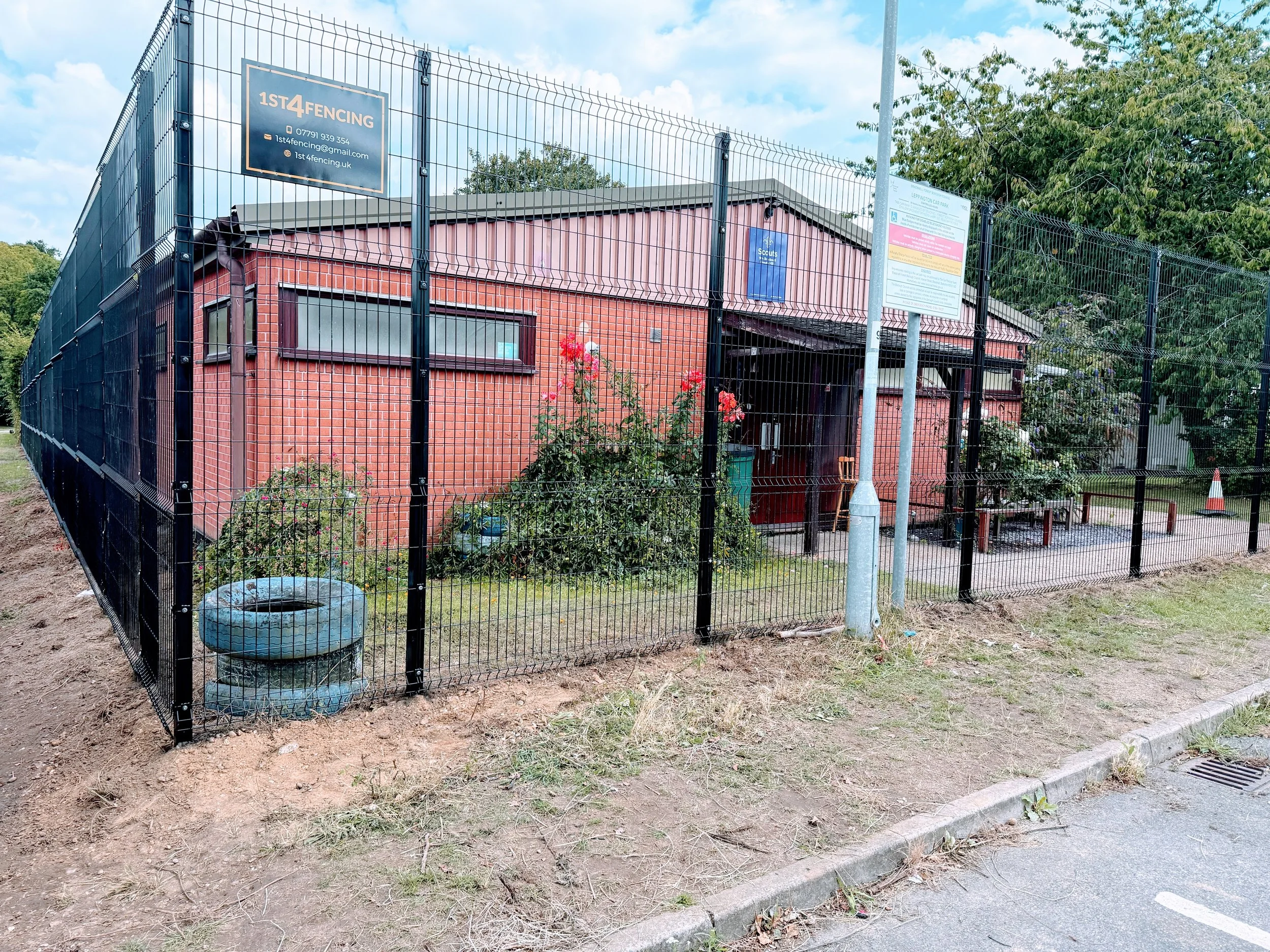 Weldmesh security fencing installed at a Windsor site